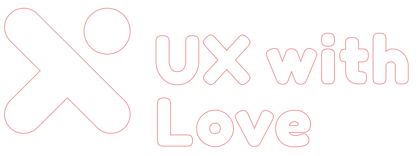 Logotyp i typografia UX with Love